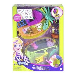 Polly Pocket Polly & Lila Tropicool PineappleWearable Purse Compact